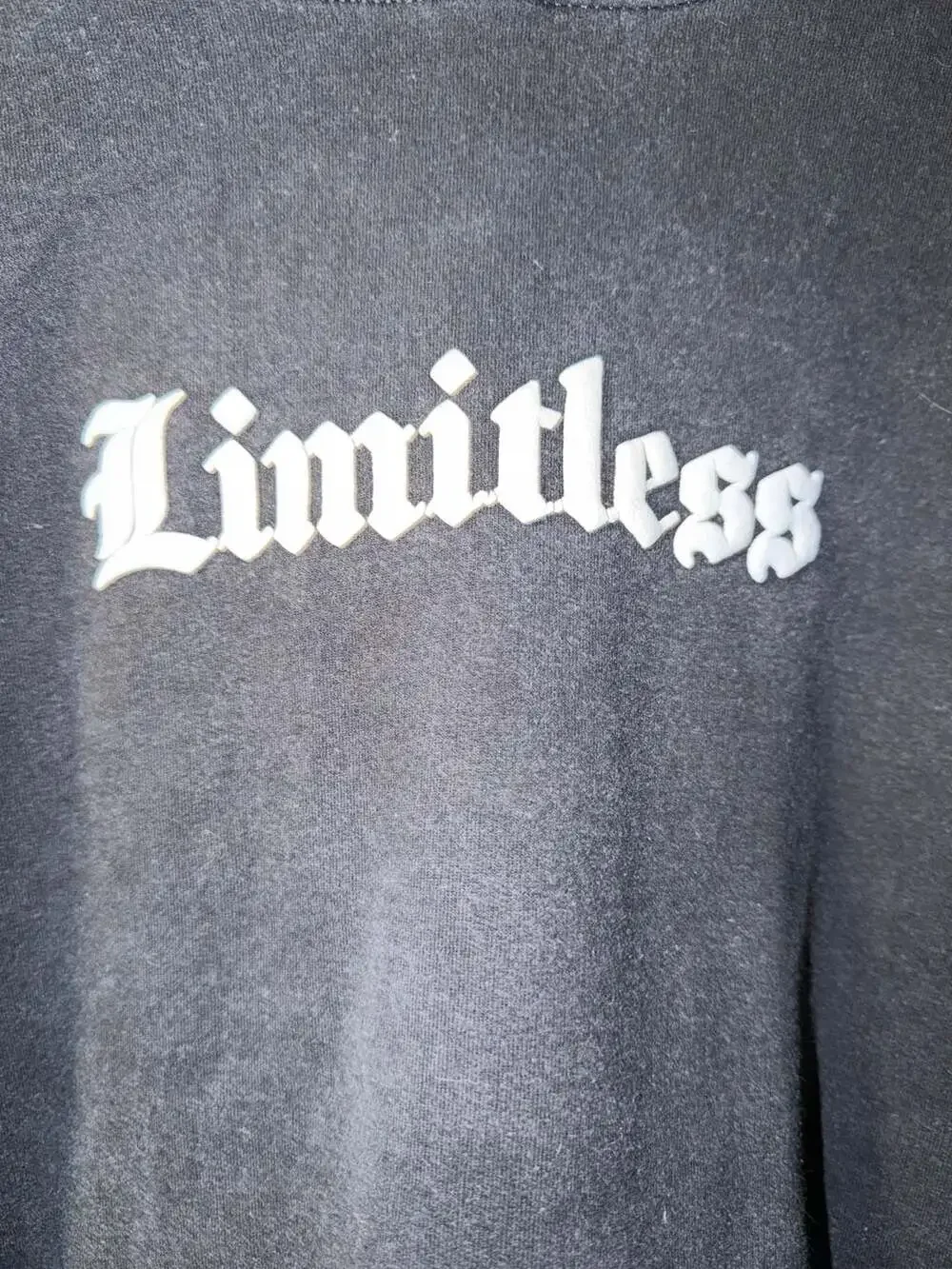 Limitless New York Graphic Hoodie Black Vintage Wash